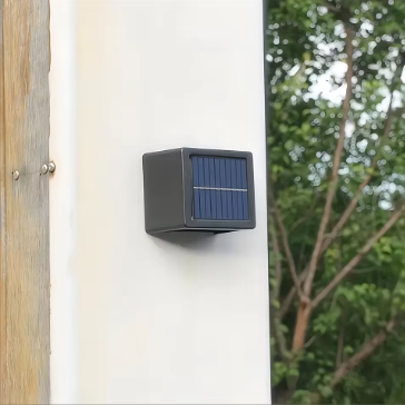 Lampe Solaire Murale LED Design Double Faisceau Haut & Bas – Éclairage Extérieur Autonome IP65